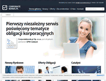 Tablet Screenshot of corporatebonds.pl